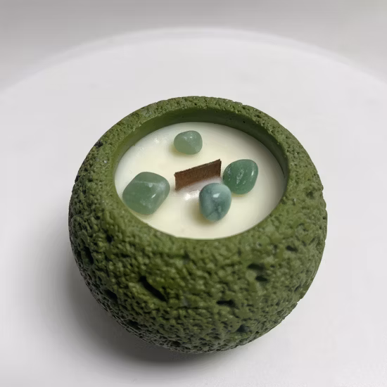 맞춤형 클래식 조명 금형 Kerzen 유리 향기 없음 향기로운 향기 영적 치유 선물 에너지 크리스탈 요가기도 7 차크라 캔들